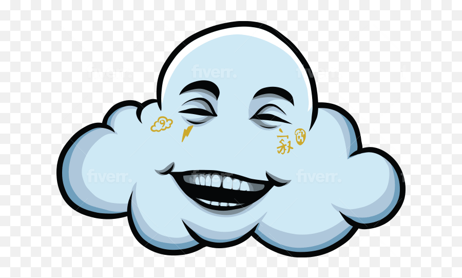 Make Vector Art Of Your Photo - Cloud Icon Cartoon Emoji,How To Make Emoticon Artr