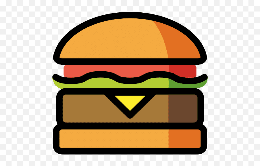 Hamburger Emoji - Hamburguesa Emoji,Hamburger Emoji