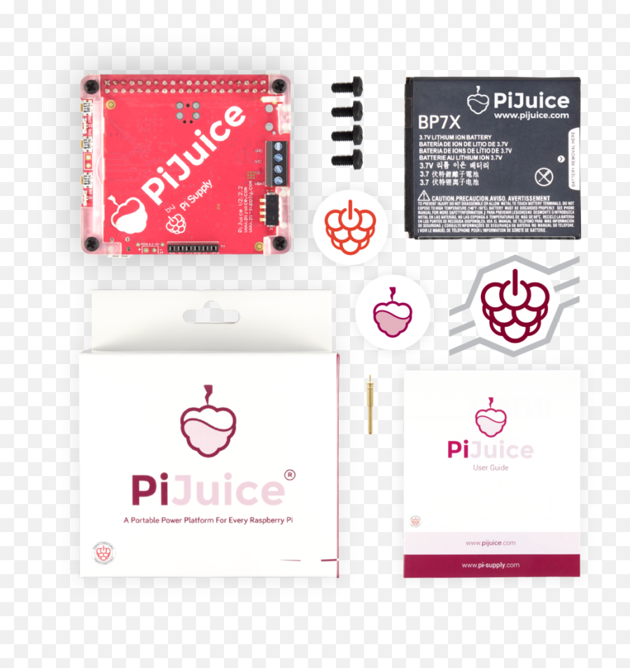 Pijuice Hat - A Portable Power Platform For Every Raspberry Pi Pijuice Png Emoji,Pi Emoticon 128x128