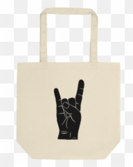 Hand Signals Sign Of The Horns Cropped Sweatshirt 6 Colors - Tote Bag Emoji,Rock N Roll Metal Horns Emoticon