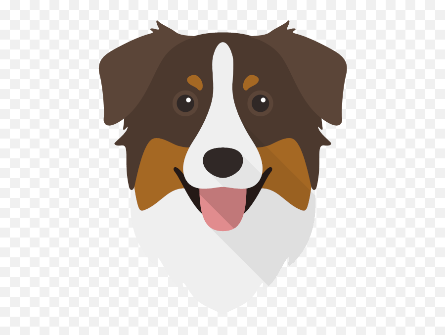 Australian Shepherd - Cartoon Australian Shepherd Png Emoji,Caucasian Mountain Shepherd Puppy Emoticon