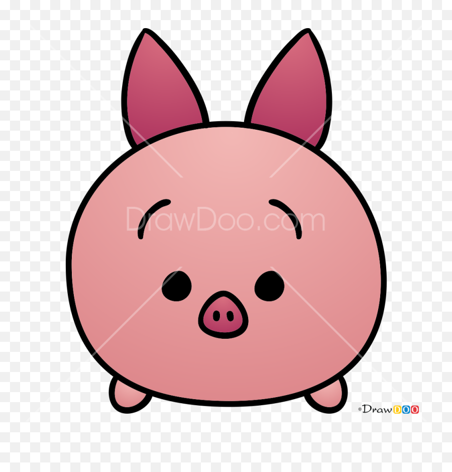 How To Draw Piglet Disney Tsum Tsum - Happy Emoji,How To Draw Disney Emojis