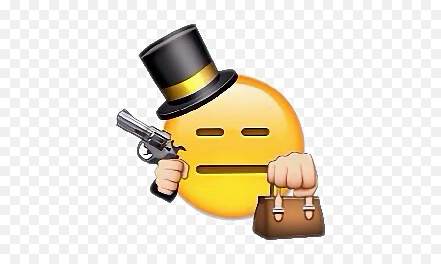 Gun Emoji Hat Jamesbond Sticker By Emilie Bowman - Happy,Gun Emoji Png