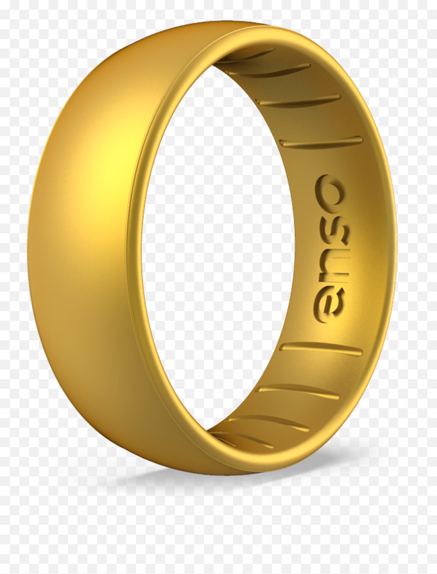 Classic Elements Silicone Ring - Gold Size 8 Enso Rings Gold Silicone Wedding Ring Emoji,15 Inch Work Emotion