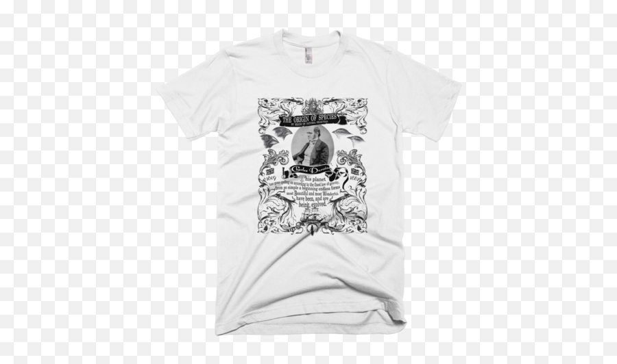 Charles Darwin Origin Of Species Graphic T Shirt - Celtic Boston T Shirt Emoji,Charles Darwin Emotion Quote