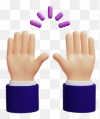 Premium At First 3d Illustration Download In Png Obj Or Emoji,Raise Hand Emoji