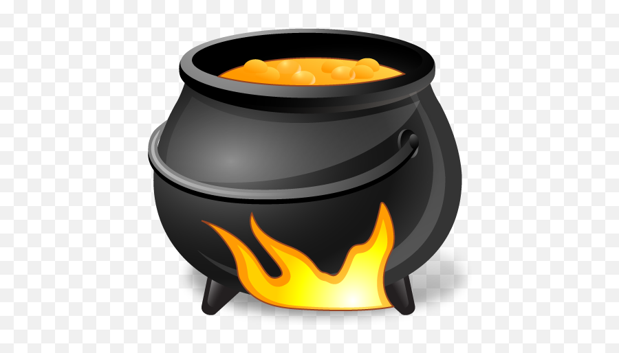 Cauldron Icon - Vista Halloween Emoticons Softiconscom Caldeirao Png Emoji,Flame Emoticon