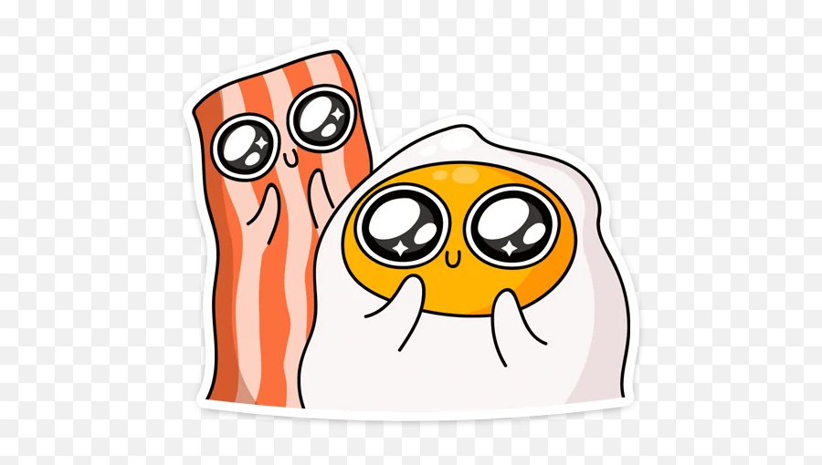 Telegram Sticker From Pack Emoji,Bacon And Eggs Emoji