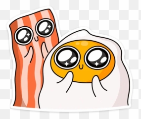 Telegram Sticker From Pack Emoji,Bacon And Eggs Emoji