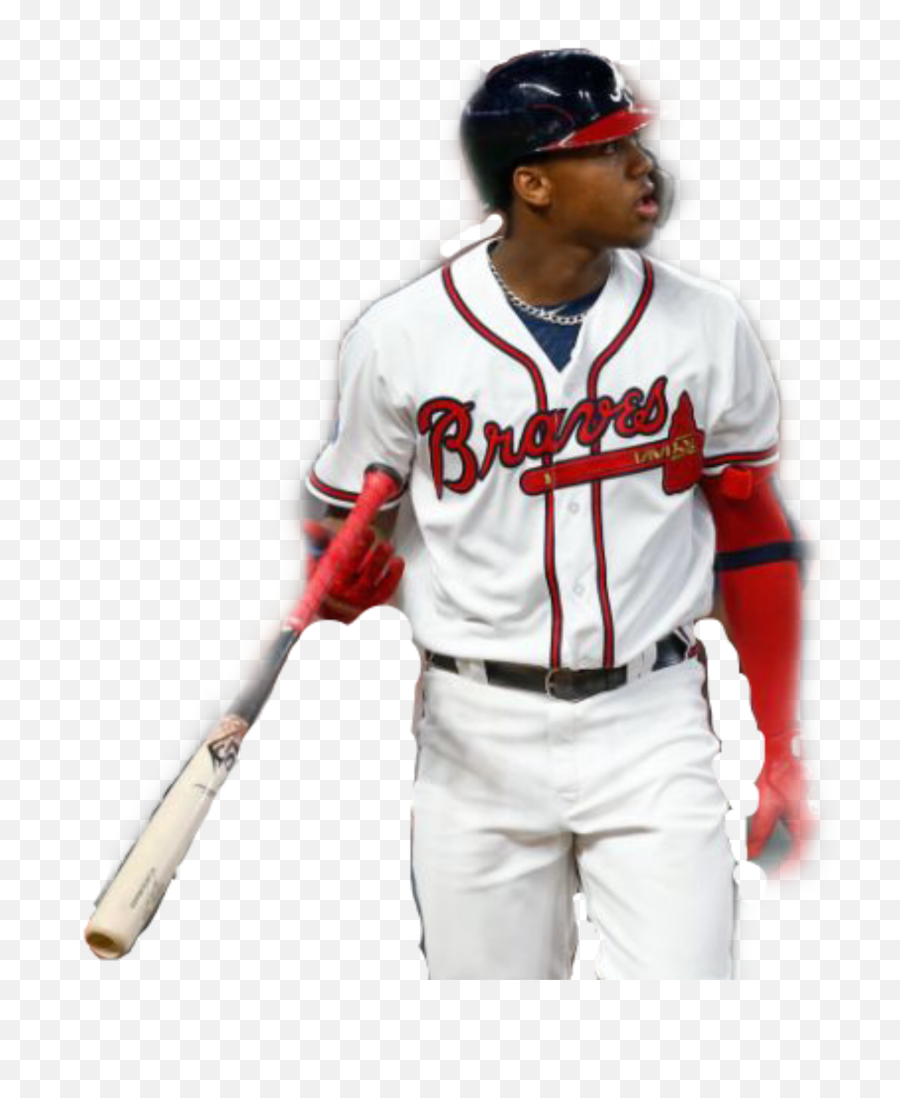 Ronald Acuna Jr Ronaldacuna Sticker - Composite Baseball Bat Emoji,Braves Emoji