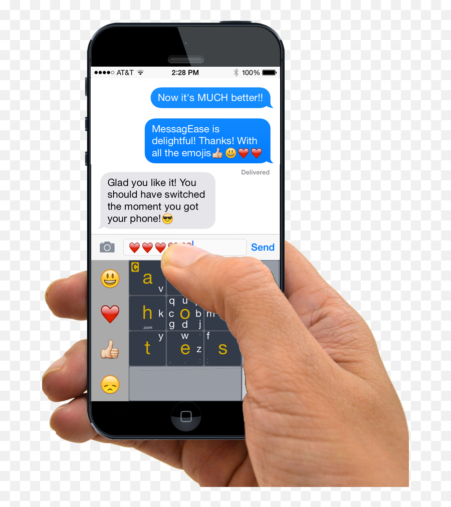 Iphone Touch Screen Keyboard - Phone In Hand Texting Emoji,Emoji Keyboard For Iphone 6