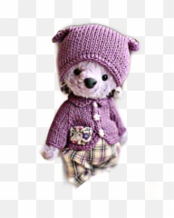 Toy Tiny Purple Plaid Sweater Sticker - Soft Emoji,Emoji Pants And Sweater