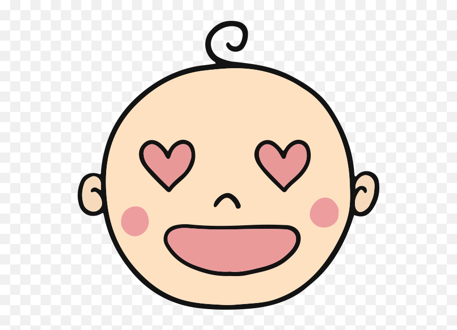 Baby Emoji - Sticker App For Moms U0026 Infants By Fidens Simanjuntak Baby Clip Art Smiling Face,Greedy Emoji