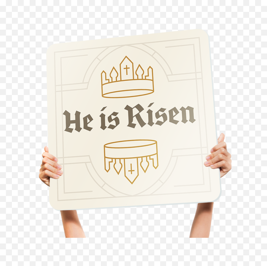 He Is Risen Fun Handheld Church - Language Emoji,He Has Risen Emoji