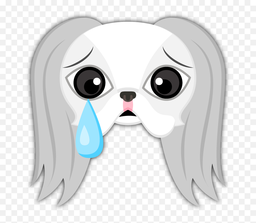 Japanese Chin Emoji Stickers Are You A Japanese Chin Clipart - Japanese Chin,Japanese Ogre Emoji