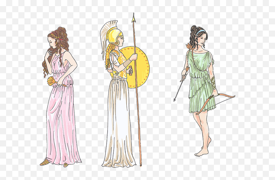 Mythology - Athena Greek Goddess Drawing Emoji,Goddess Of Emotion