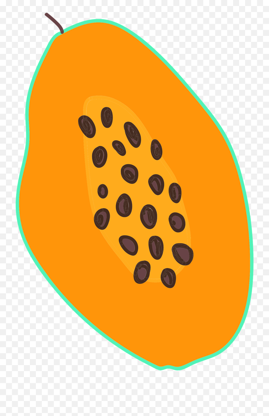Papaya Clipart - Fresh Emoji,Papaya Emoji