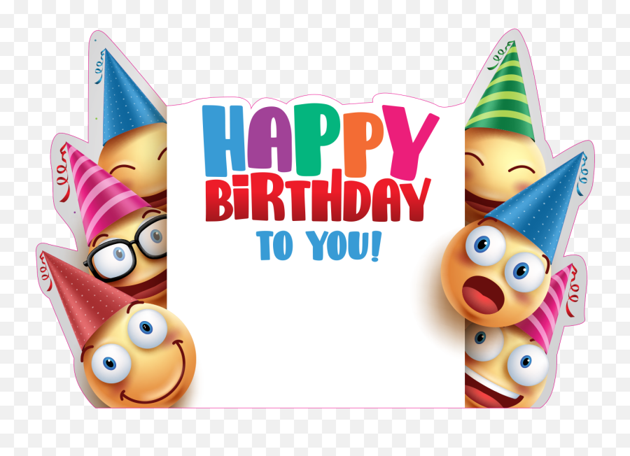 Personalized Happy Birthday Emoji Yard Sign - Design Birthday Vectors,Friend Emoji Themes