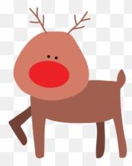 Reindeer Cartoon Standing 09 Emoji,Rudolph Reindeer Emoticon For Twitter