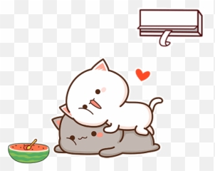 Pin - Mochi Mochi Peach Cat And Goma Cat Emoji,Cat Emoji Gif