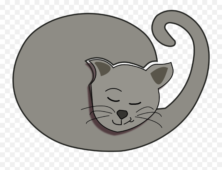 Cartoon Cat Clipart 29 Buy Clip Art - Stock Photography Dot Emoji,Sleeping Cat Emoji