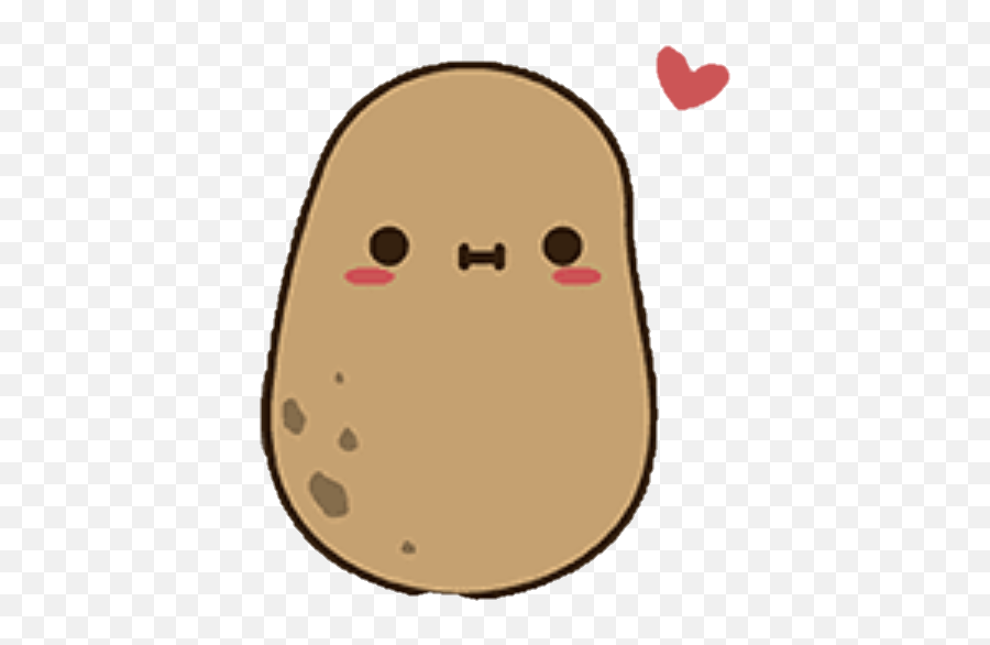 Kawaii Potato Cute Potato - Kawaii Cool Emoji,Leek Emoji
