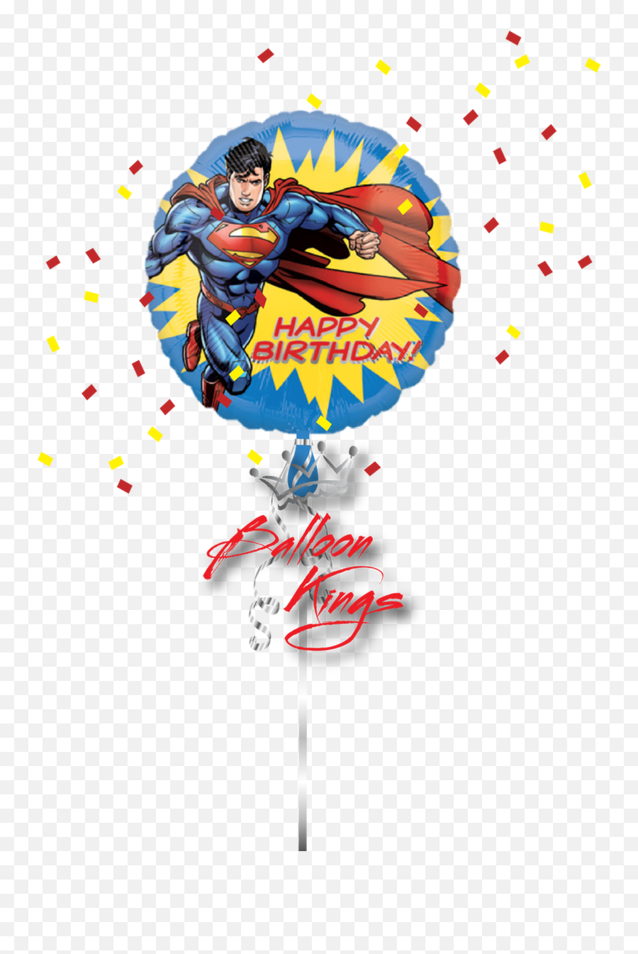 Happy Birthday Superman - Superman Balloons Emoji,Super Man Emoji