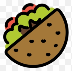 Stuffed Flatbread Emoji - Kebab Emoji,Finger Bread Emoji