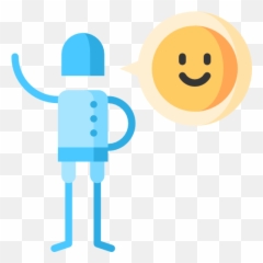 Robot - Free People Icons Happy Person Flat Icon Emoji,Robot Emoticon\