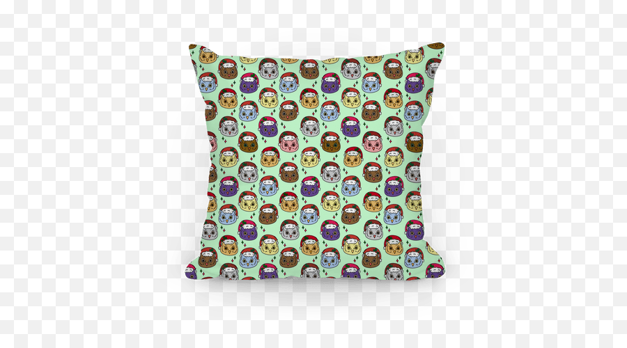 Cute Santa Owl Pattern Pillows - Decorative Emoji,Emoticon Pillows Pattern