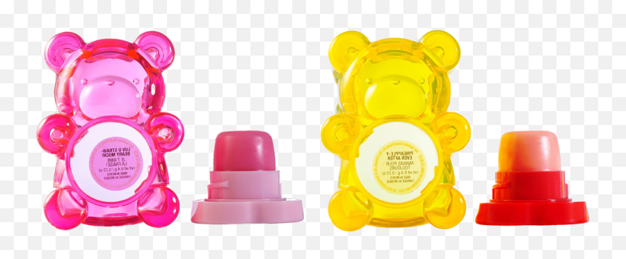 Bff Sugar Bear Lip Balm Duo - Pink U0026 Yellow Lip Smacker Girly Emoji,Bear Themed Emojis
