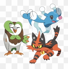 Fire Cat Pokemon - Pokemon Sun Moon Torracat Emoji,Emotions Of Popplio