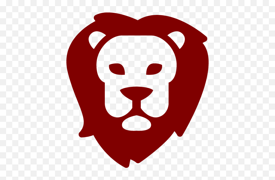 Maroon Lion Icon - Blue Lion Icon Png Emoji,Lion Dog Emoticon