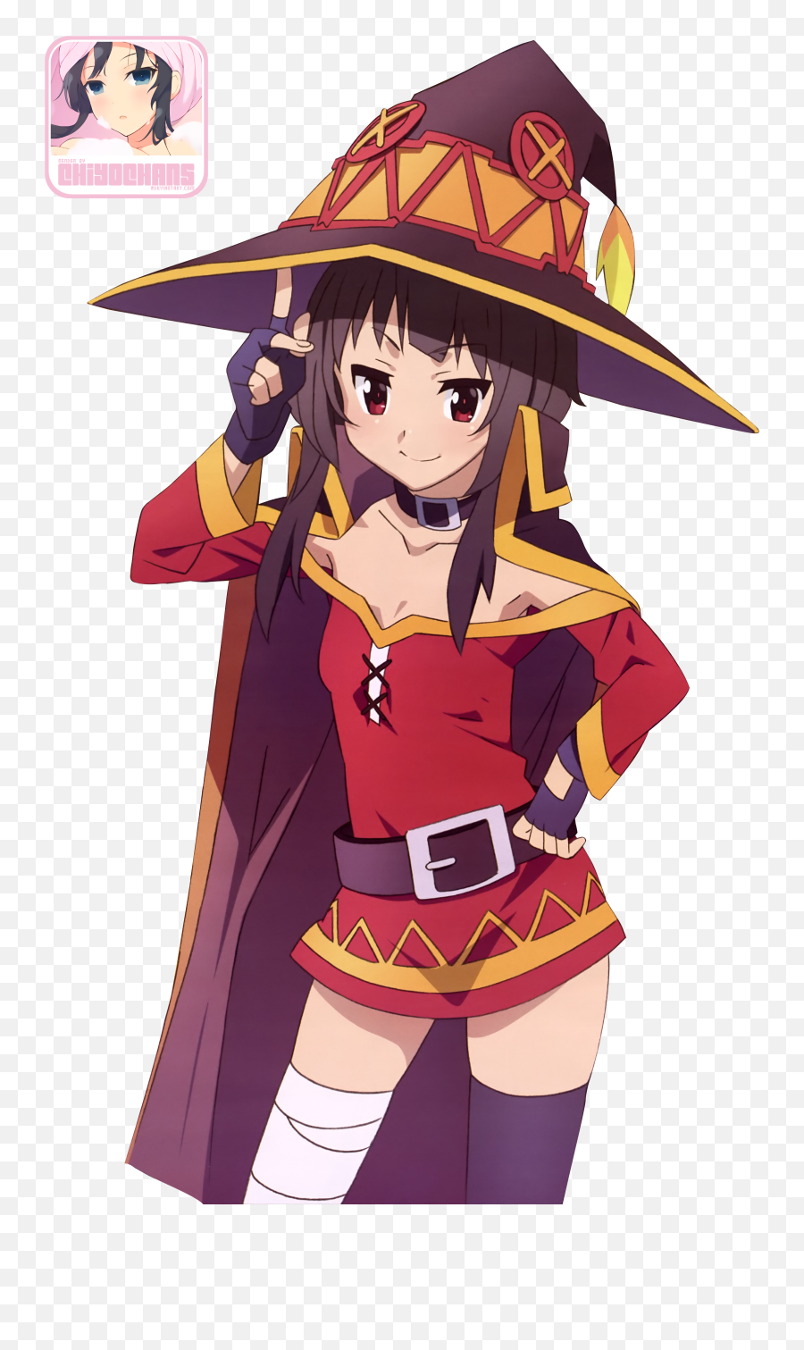 Download Hd Megumin Arms Out Png Clip - Megami Anime Emoji,Megumin Emoji