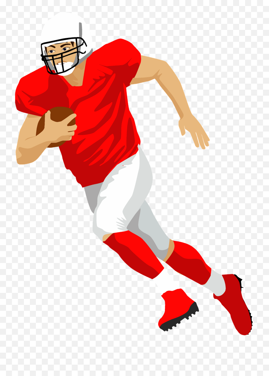 American Football Player Clipart - Football Face Mask Emoji,Nfl Player Emojis