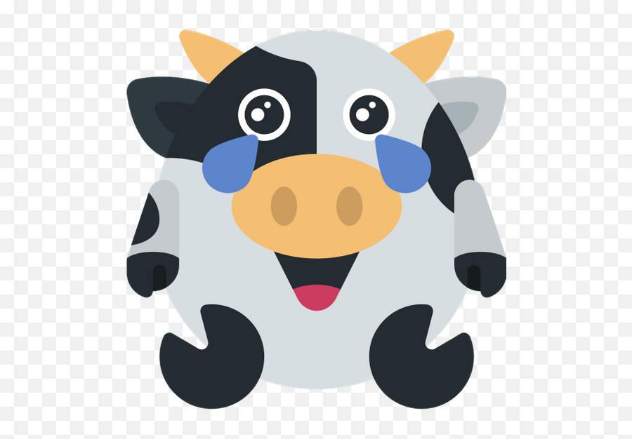 Cow Emoji - Crying Canva,Cow Emoji