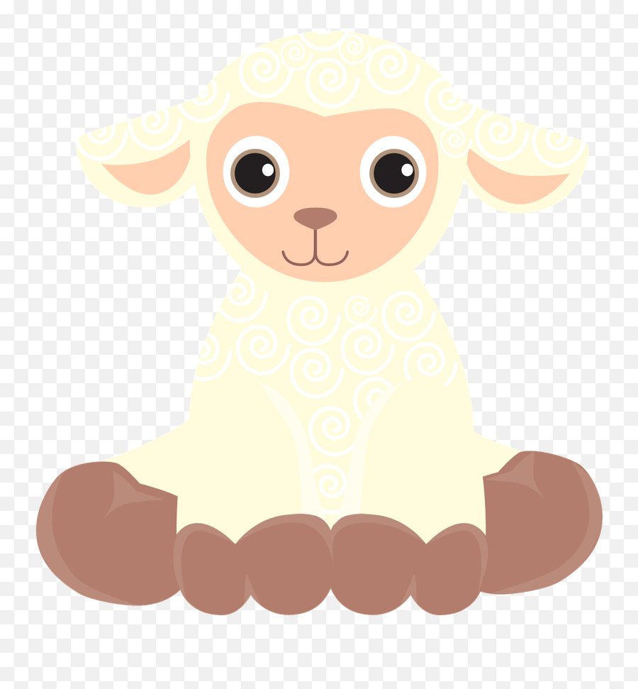 Sheep Lamb Cub Wave Farm Home Herd Cute - Sheep Emoji,Cute Lamb Emoji