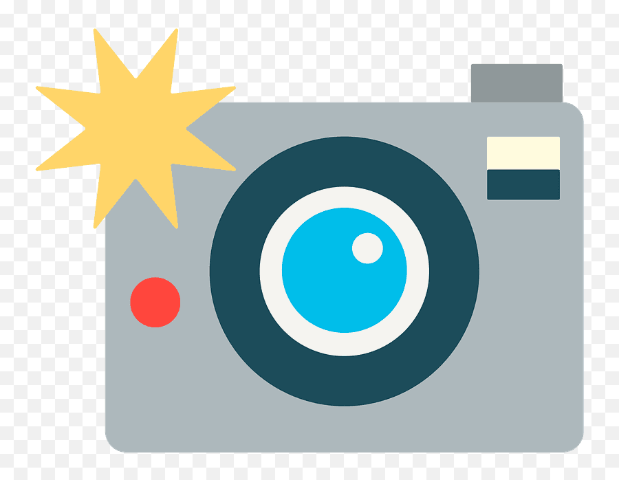 Camera With Flash Emoji - Clip Art Camera Flash,Camera With Flash Emoji