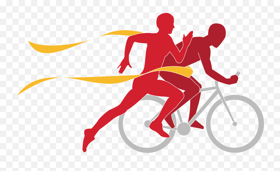 Olympics Clipart Marathon Medal - Running And Cycling Logo Emoji,Swimming Running Biking Emoji