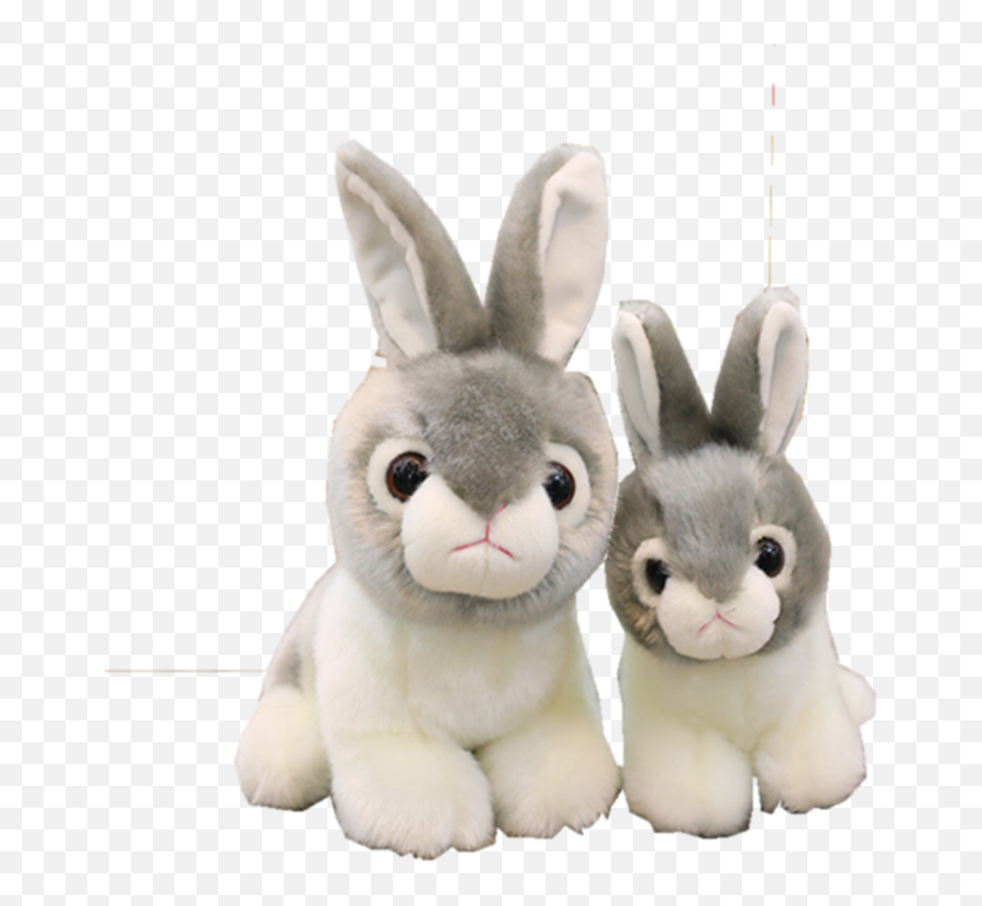 Lovely Bunny Soft Rabbit Doll For Kids - Domestic Rabbit Emoji,Bunny Emoji Pillow