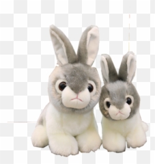 Lovely Bunny Soft Rabbit Doll For Kids - Domestic Rabbit Emoji,Bunny Emoji Pillow