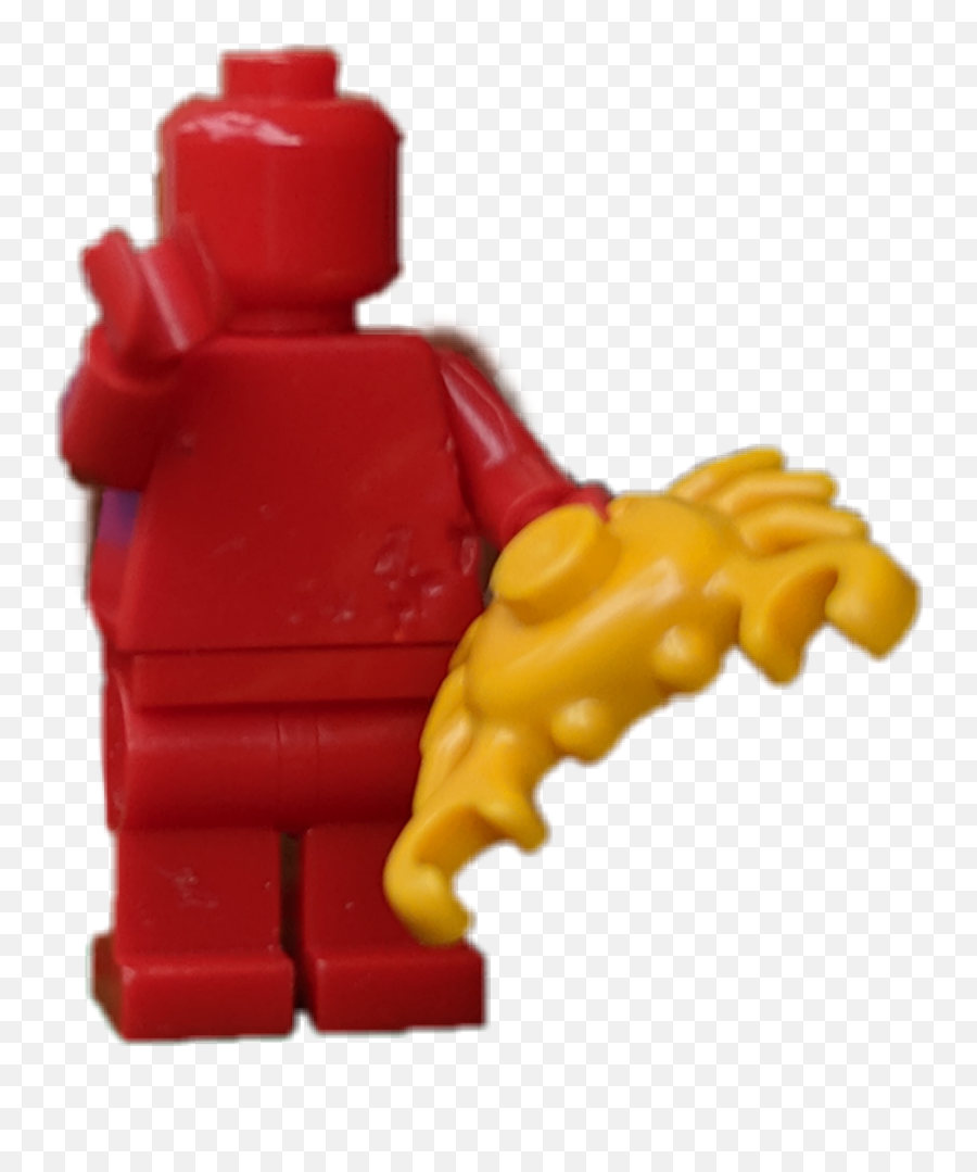 Lego Guy Red Minifigure Yellow Sticker - Lego Emoji,Lego Emoji