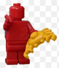 Lego Guy Red Minifigure Yellow Sticker - Lego Emoji,Lego Emoji