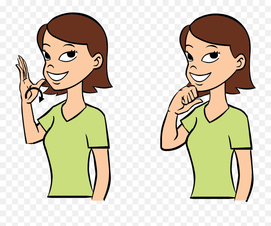 Beautiful - Milk In Sign Language Emoji,Rubbing Chin Emoji