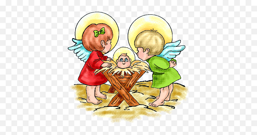Free Christian Graphic Baby Jesus In A Manger Clipart - Baby Jesus Png Gif Emoji,Manger Emoji