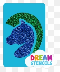 Enchanted Unicorn Glitter Tattoo - Dot Emoji,Unicorn Emoji Stencil