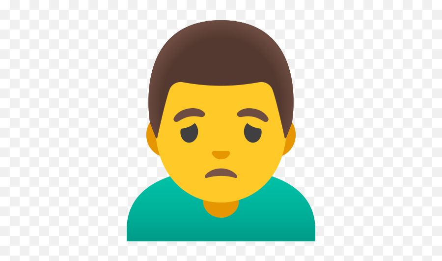U200d Man Frowning Emoji - Android,Frowny Emoji