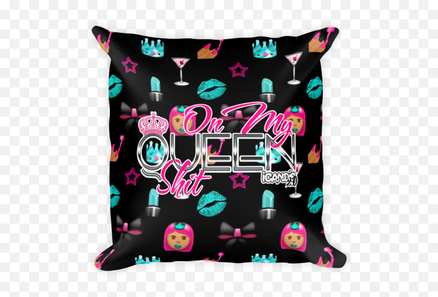 Emoji Queen Shit Pillow Candie Grrl Online Store Powered - Decorative,Queen Emoji