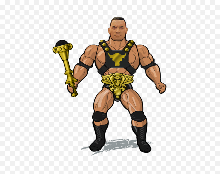 Masters Of The Wwe Universe Wave 2 U0026 3 Figures From Mattel - Wwe Cartoon The Rock Emoji,Wwe Wrestler Emojis