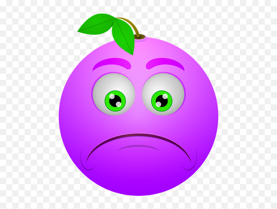Smiley Berry Sad Frown Icon - Smiley Clipart Full Size Sad Berry Emoji,Yummy Emoticon